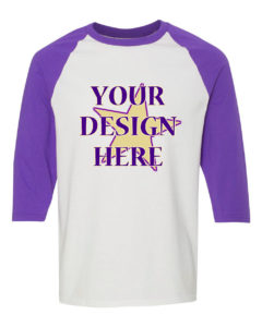 purple custom tshirt